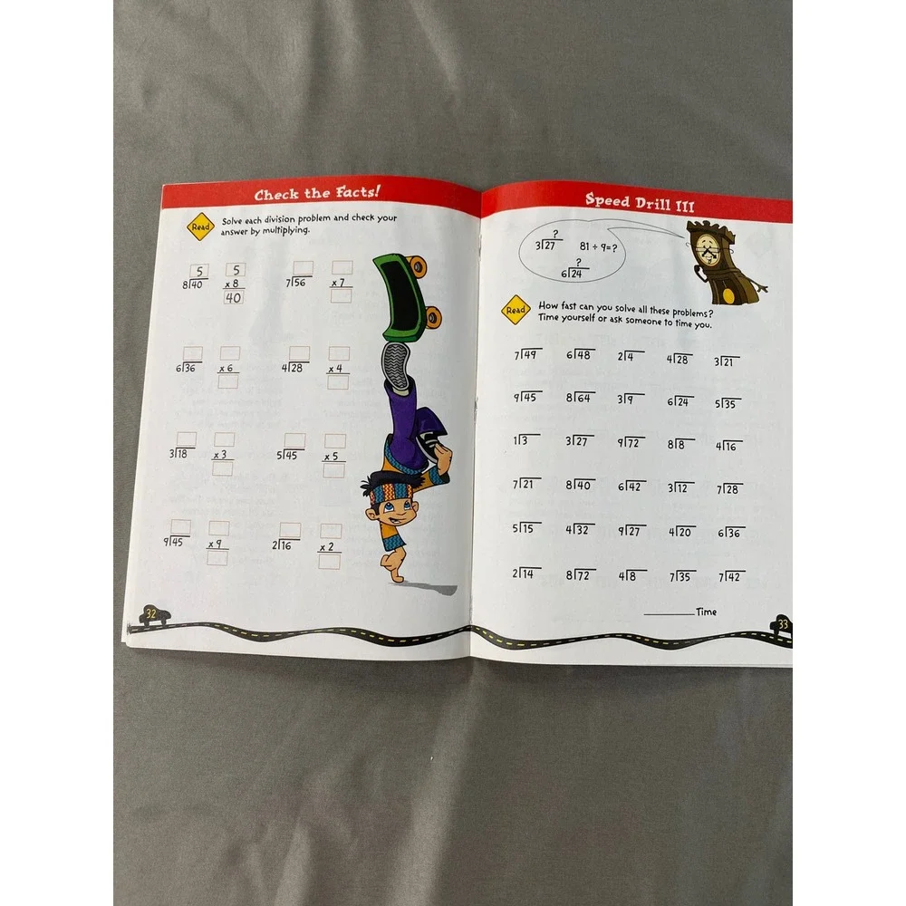 Third Grade Math Minutes & Beginning Multiplication Division Workbook Homeschool - Picture 4 of 4